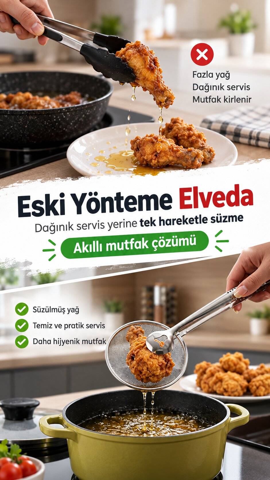 Küçük gıdaları kolayca alır